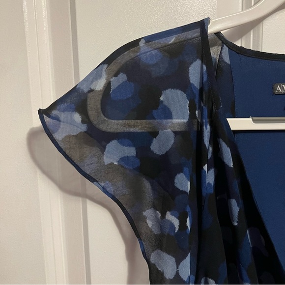 Armani Exchange Blue Spotted Dress - Picture 2 of 12